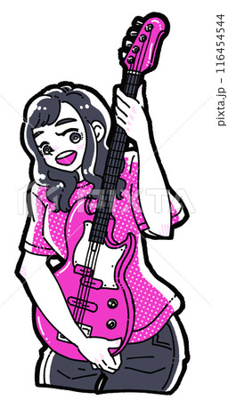 ベースを持った女の子 116454544