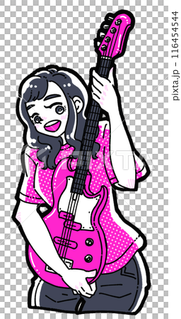 ベースを持った女の子 116454544