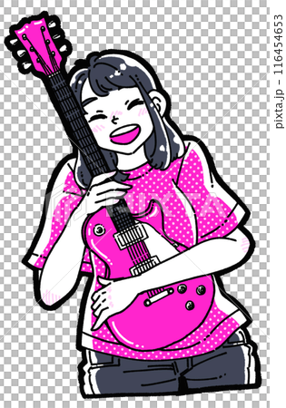 有電吉他的女孩 116454653