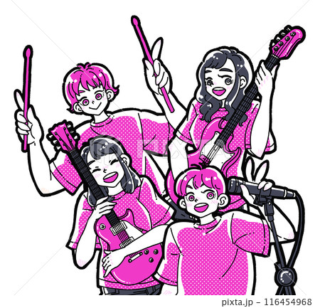 バンドのメンバー4人 116454968
