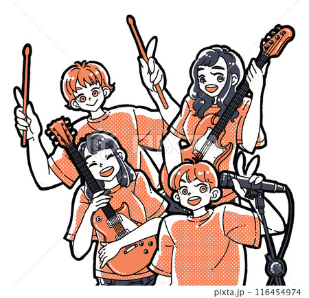 バンドのメンバー4人 116454974