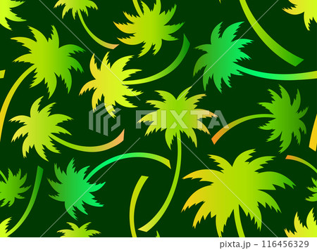 Palm trees seamless pattern. Colorful gradient palm trees. Background with tropical pattern of palm trees. Summer time. Design for wallpapers, banners and promotional items. Vector illustration Palm trees seamless pattern. Colorful gradient palm trees. Background with tropical pattern of palm trees. Summer time. Design for wallpapers, banners and promotional items. Vector illustration 116456329