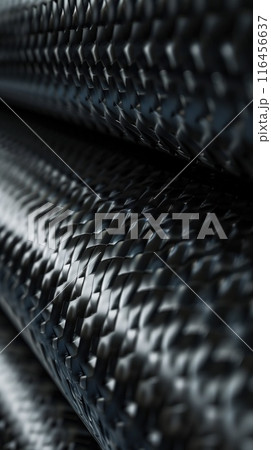 Close-up view of Carbon fiber pipes Close-up view of Carbon fiber pipes 116456637