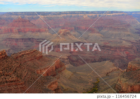 Hazy Sky Day At The Grand Canyon Arizona 116456724