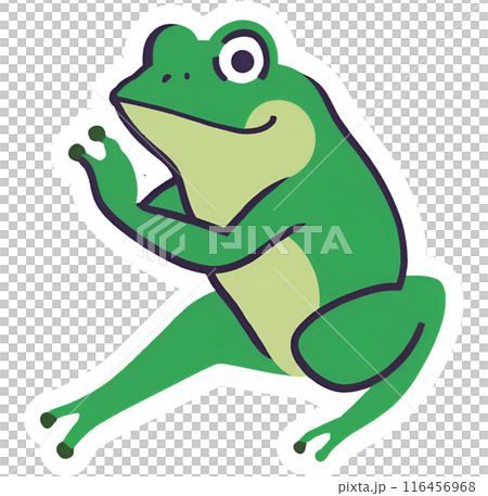 かわいいカエルのイラスト 116456968