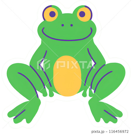 かわいいカエルのイラスト 116456972