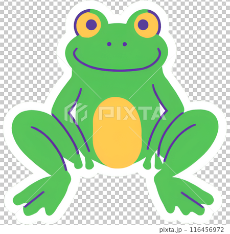 かわいいカエルのイラスト 116456972