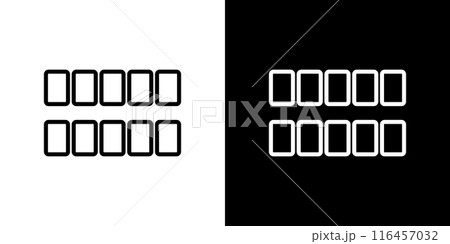 カードのシンプルな線画アイコン 116457032