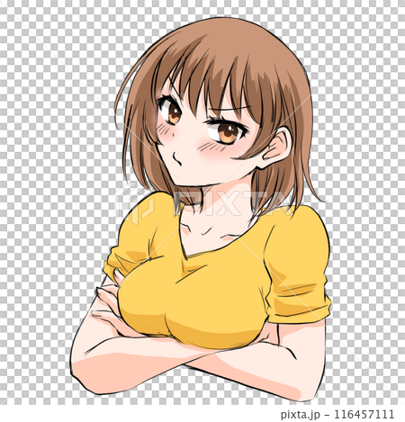 Angry and sulky woman Angry and sulky woman 116457111