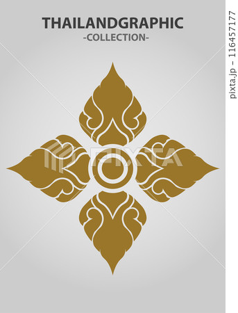 Vector element ethnic decorative ornament ethnic thai illustration 116457177
