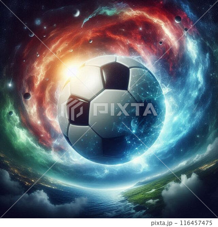 サッカーボール（AI生成） 116457475