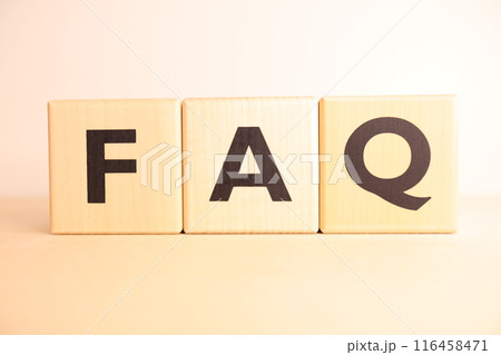 FAQ（よくある質問・QA）の文字 116458471