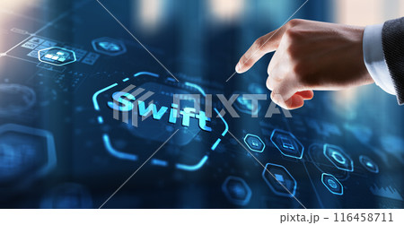 SWIFT. International bank transfer system. Society for Worldwide Interbank Financial Telecommunications 116458711