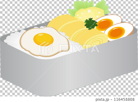 午餐盒裡裝滿了蛋 116458808