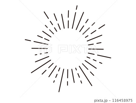 Monochrome Sunburst Frame Monochrome Sunburst Frame 116458975