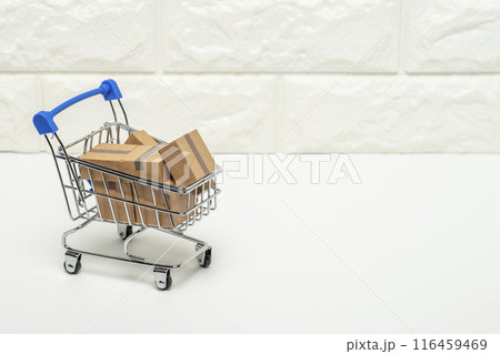買い物カートに商品を入れたイメージ 買い物カートに商品を入れたイメージ 116459469