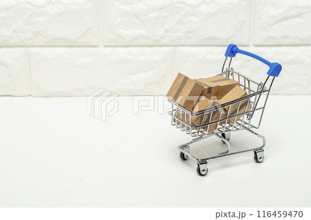 買い物カートに商品を入れたイメージ 買い物カートに商品を入れたイメージ 116459470