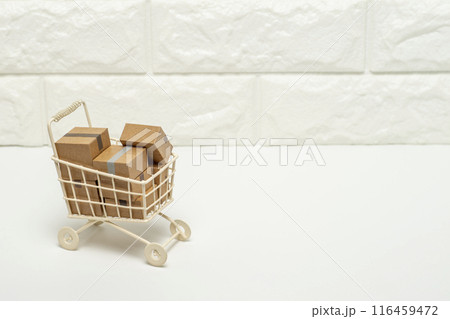 買い物カートに商品を入れたイメージ 116459472