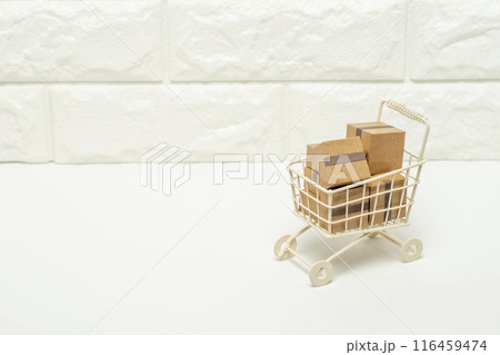 買い物カートに商品を入れたイメージ 116459474