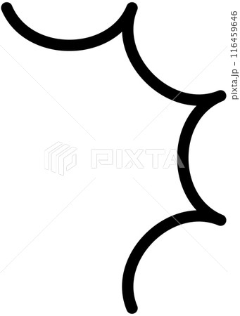 驚きや発見を表すマンガ風の装飾 驚きや発見を表すマンガ風の装飾 116459646