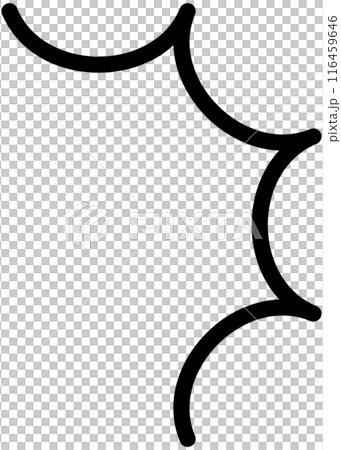 驚きや発見を表すマンガ風の装飾 驚きや発見を表すマンガ風の装飾 116459646