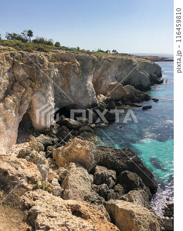 Sea caves and cliffs in Ayia Napa, Cyprus Sea caves and cliffs in Ayia Napa, Cyprus 116459810