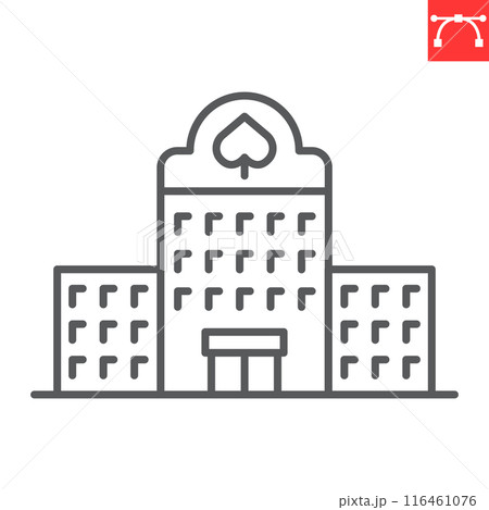 Casino line icon Casino line icon 116461076