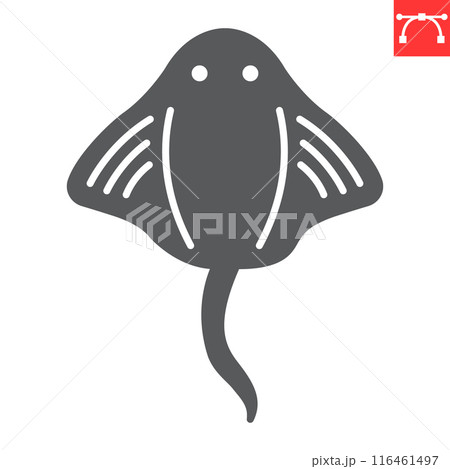 Crampfish glyph icon 116461497