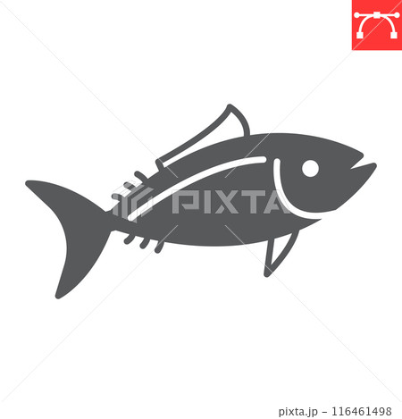 Tuna glyph icon 116461498