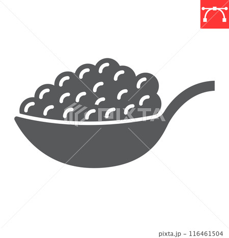 Caviar glyph icon 116461504
