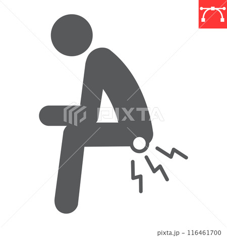 Hemorrhoids glyph icon Hemorrhoids glyph icon 116461700