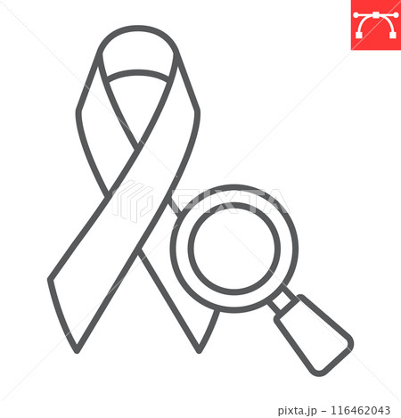 Cancer prevention line icon 116462043