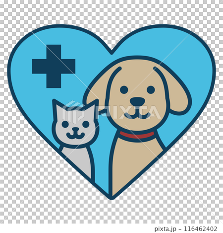 動物病院のロゴマーク 116462402