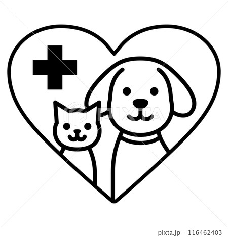 動物病院のロゴマーク 116462403