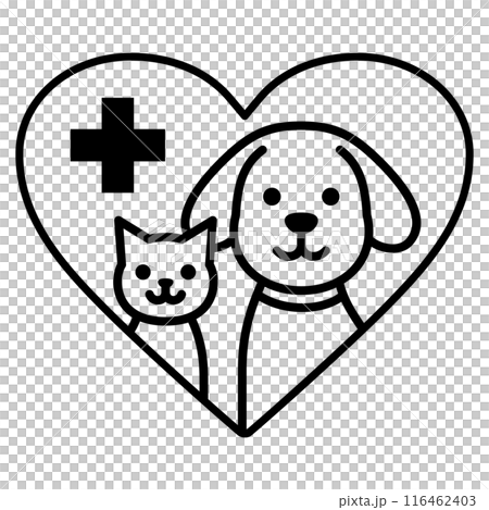 動物病院のロゴマーク 116462403