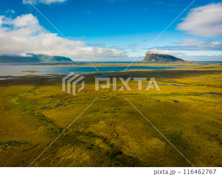 Gimsoya island landscape Lofoten Norway Gimsoya island landscape Lofoten Norway 116462767