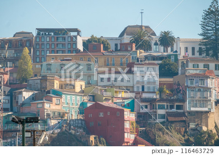 Colorful houses of Valparaiso, Chile Colorful houses of Valparaiso, Chile 116463729