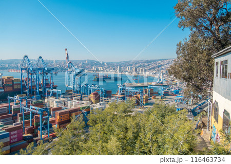 Harbour of Valparaiso, Chile - near Santiago Harbour of Valparaiso, Chile - near Santiago 116463734