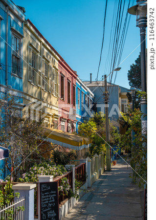 Colorful houses of Valparaiso, Chile Colorful houses of Valparaiso, Chile 116463742