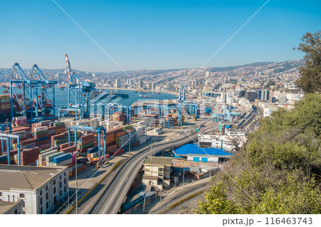 Harbour of Valparaiso, Chile - near Santiago Harbour of Valparaiso, Chile - near Santiago 116463743