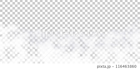 White vapor, fog or smoke with transparent texture. Realistic smog. Steam, smoky mist. Png 116463860