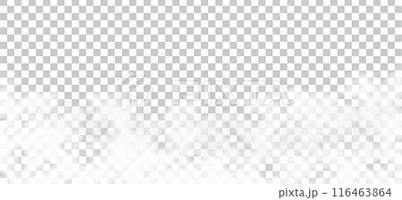 White vapor, fog or smoke with transparent texture. Realistic smog. Steam, smoky mist. Png 116463864