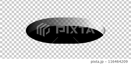 Black oval hole, rounded mockup. Isolated realistic transparent template. Png Black oval hole, rounded mockup. Isolated realistic transparent template. Png 116464209