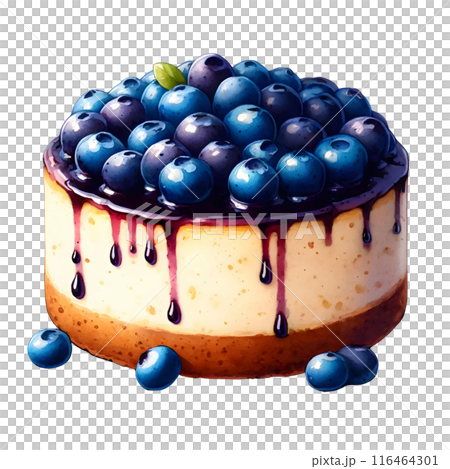 3d blueberry cake  116464301