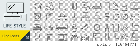 Lifestyle icon set Lifestyle icon set 116464771