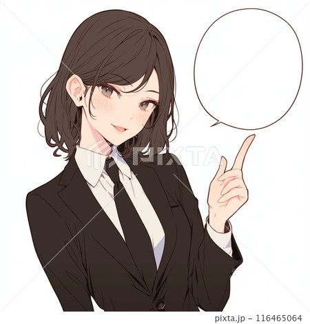 説明する女性 116465064