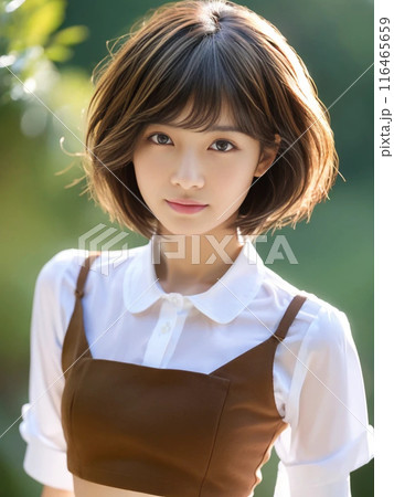 若い女性のポートレート 116465659