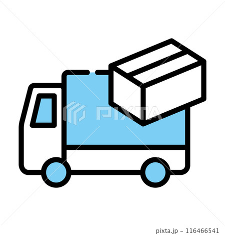 トラックと荷物 116466541