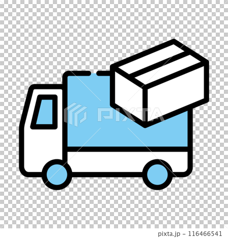 トラックと荷物 116466541