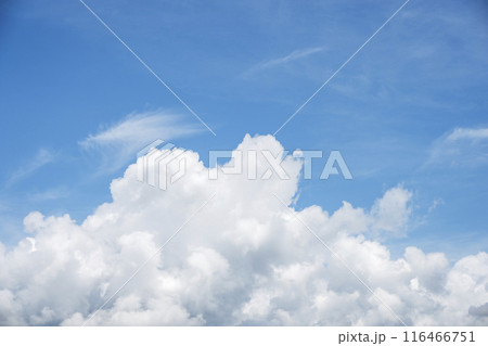 夏の空 青空 晴れ 空素材 【東京都】 116466751